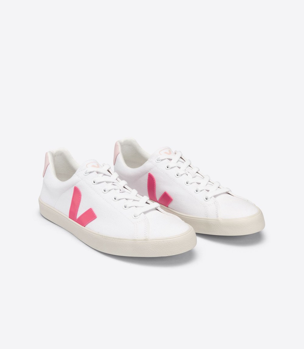 Veja Trainers Womens White - Esplar Se Canvas - KCOF-47095